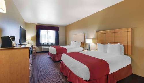 Standard Room, 2 Queen Beds, Non Smoking, Refrigerator & Microwave
