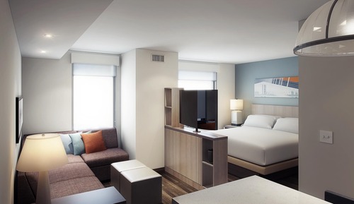 Studio, 1 King Bed with Sofa bed